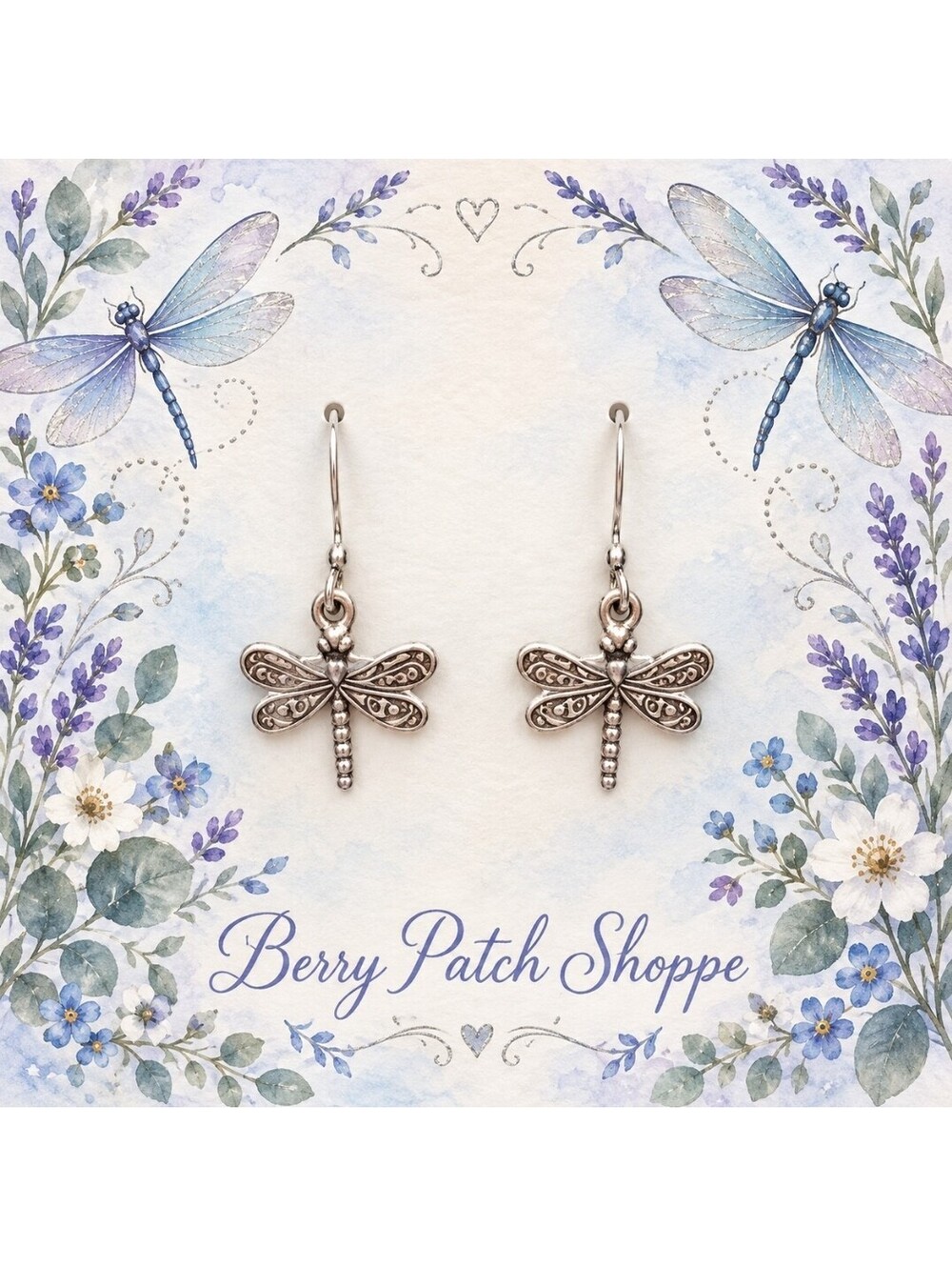 Whimsical Fluttering Dragonfly Earrings